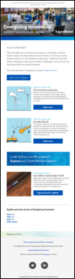 Here’s the latest issue of Energizing Innovators, a newsletter providing expert insights into the synthetic lubricants industry. In this issue, we are excited to launch our new Synthetics video series – Make the Grade! The series is designed to help solve formulation challenges in various sectors by providing trends info and technical data.