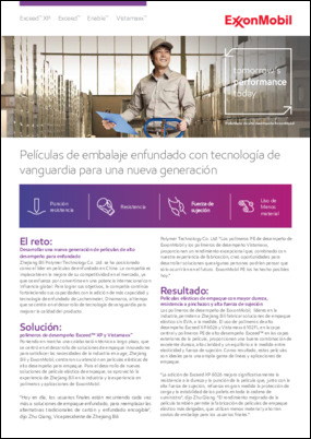 Comience a experimentar el rendimiento de mañana hoy con el polietileno de alto desempeño de ExxonMobil en una nueva generación de empaques de envoltura retráctil