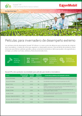 Los polímeros de alto desempeño Exceed™ XP ofrecen un nuevo punto de referencia para soluciones de cubiertas para invernadero y túneles de cultivo que requieren un desempeño extremo.