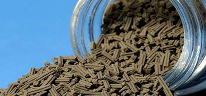 Pellets of Celesita catalyst Pellets of Celesita catalyst