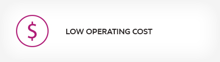 Low operating cost icon