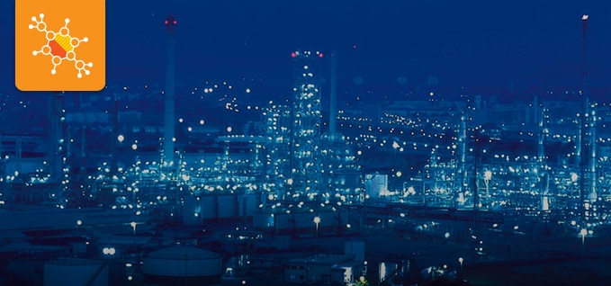 landscape view of refinery