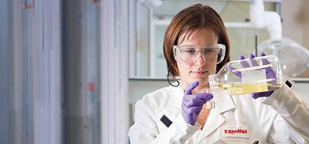 ExxonMobil Chemicals Chemist mixing products