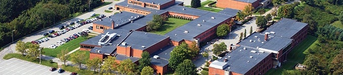 Aerial view of residential construction