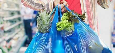 Grocery Bags filled with food