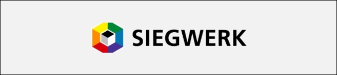 Siegwerk logo with gray background