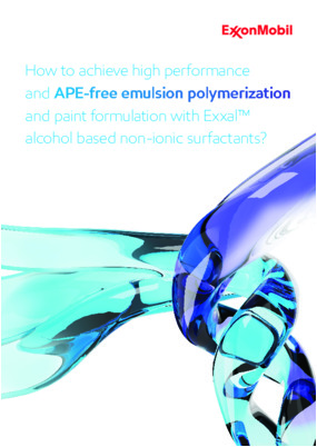 How to achieve high performance and APE-free emulation polymerization and paint formulation  with Exxal alcohol based non-ionic surfactants..