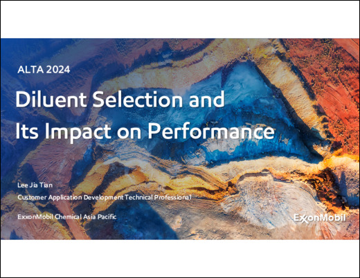 Download the deck we presented on ALTA 2024 to learn how to select diluent fits your needs and its impact on performance.