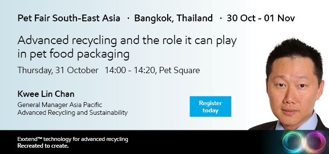 Kwee Lin Chan - Presenting at Pet Fair 2024 Thailand Advance Recycling